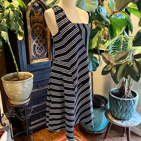 Anthropologie Maeve Moka One Shoulder Knit Dress - Picture 8 of 16